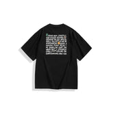 Men's Graphic Back T-Shirt with Embroidery Detail